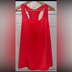 Sz 4 WOMENS LULULEMON ATHLETICA RUN A MARATHON SINGLET TANK TOP FLASH PINK